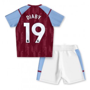 Maillot de foot Aston Villa Moussa Diaby #19 Domicile enfant 2023-24 Manches Courte (+ pantalon court)